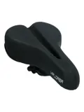 Zwart unisex ATB/MTB zadel met drukvermindering