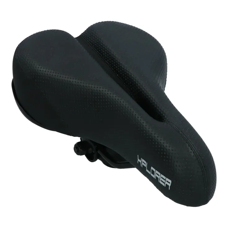Zwart unisex ATB/MTB zadel met drukvermindering
