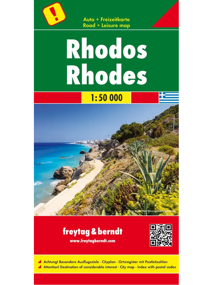 Wegenkaart Rhodos
