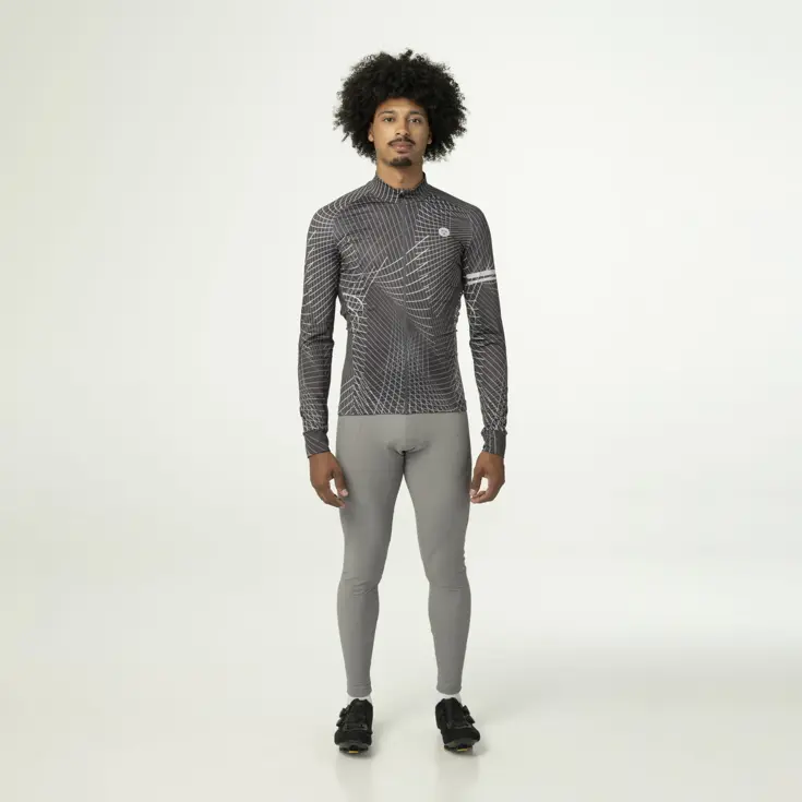Nocturnal Lines Fietsshirt Lange Mouwen Heren