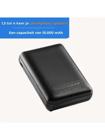 Mini Extra Fast Powerbank 10.000 mAh – 3 poorten