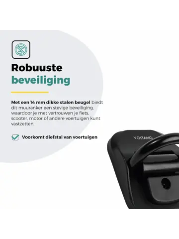 Voltano muuranker Secure incl bevestiging