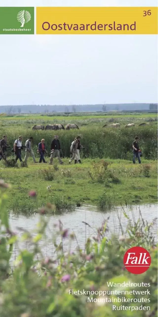 Falk wandel- en fietskaart SBB  Oostvaardersland