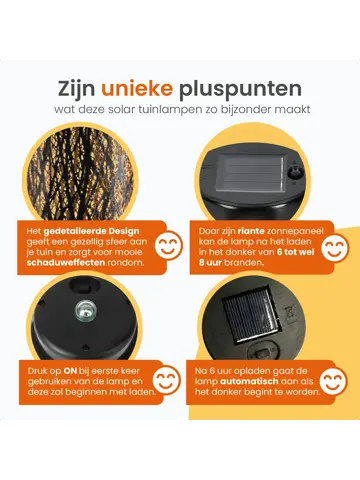 Solar Tafellamp Oasis – 2 Stuks - LED