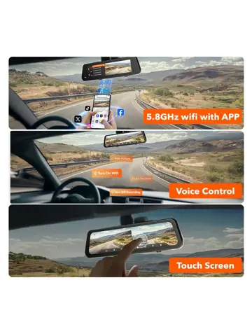 G900 Pro 4K Wifi GPS 128gb Mirror dashcam
