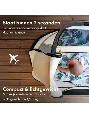 BabyBox Campingbedje - baby tentje - 50% UV