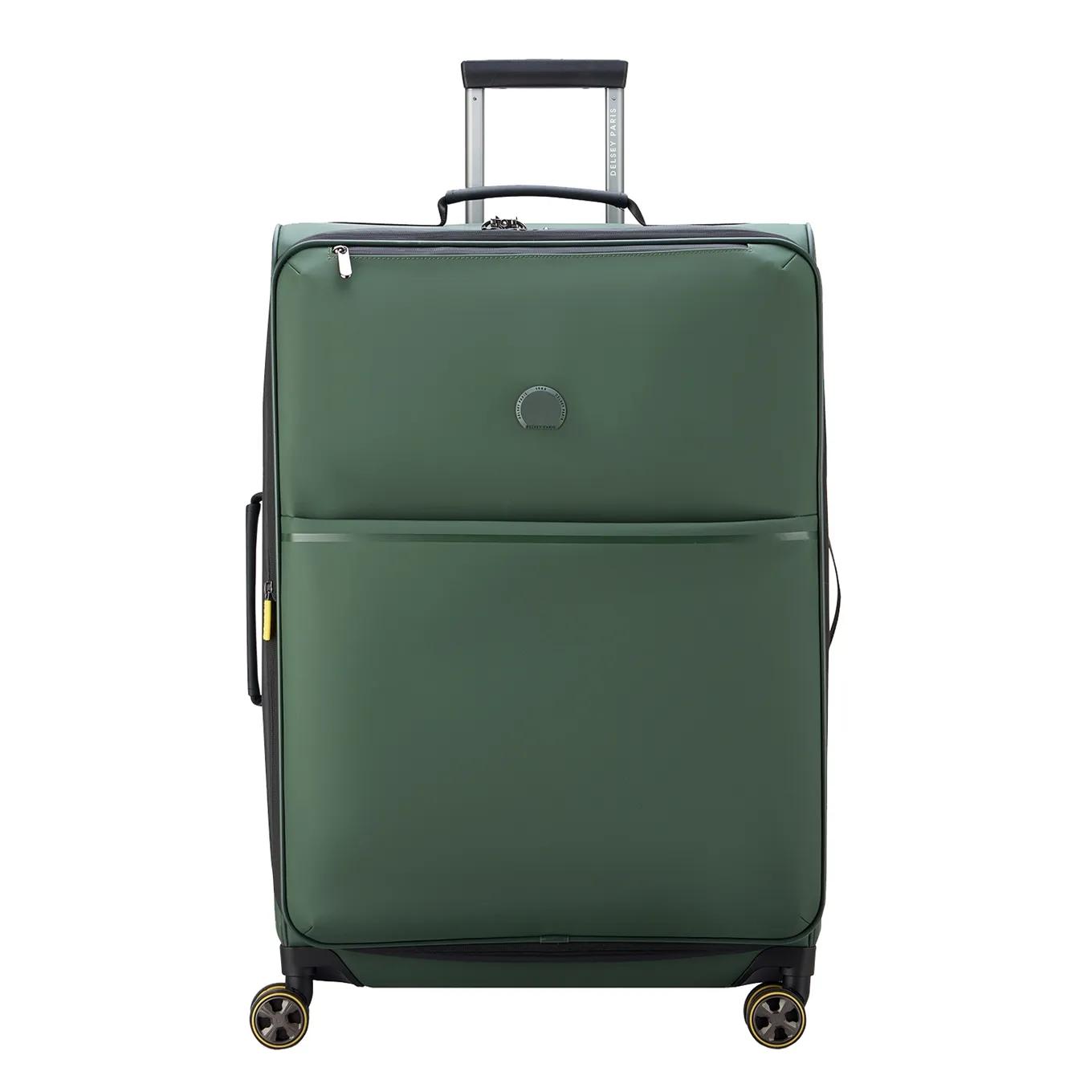 Delsey  soft trolley l expandable dark green  Groen main product image