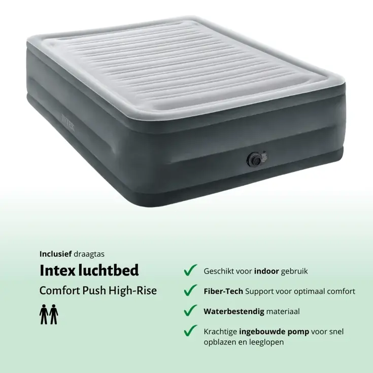 Luchtbed - Intex - 2P - 152x203 + Pomp