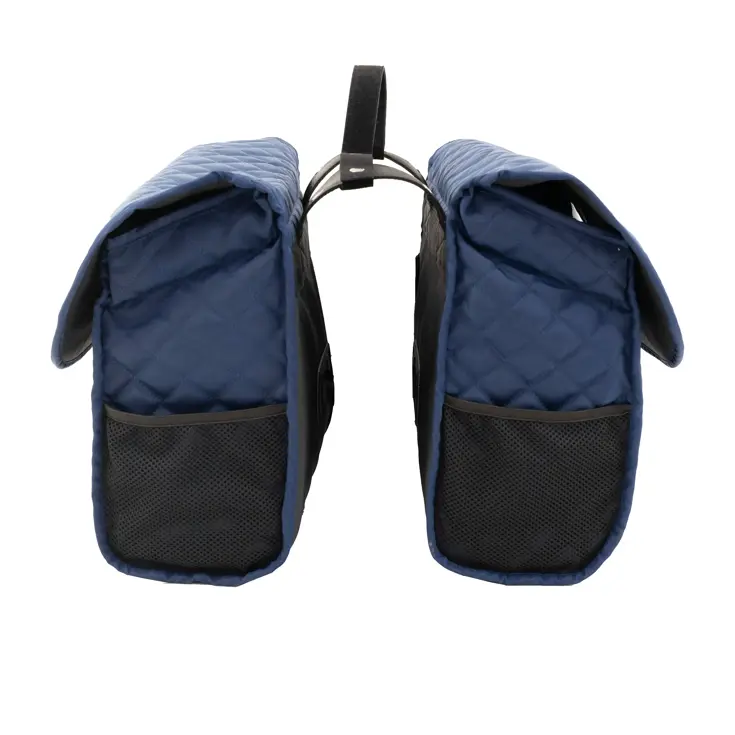 Quilt - Dubbele fietstas - Navy