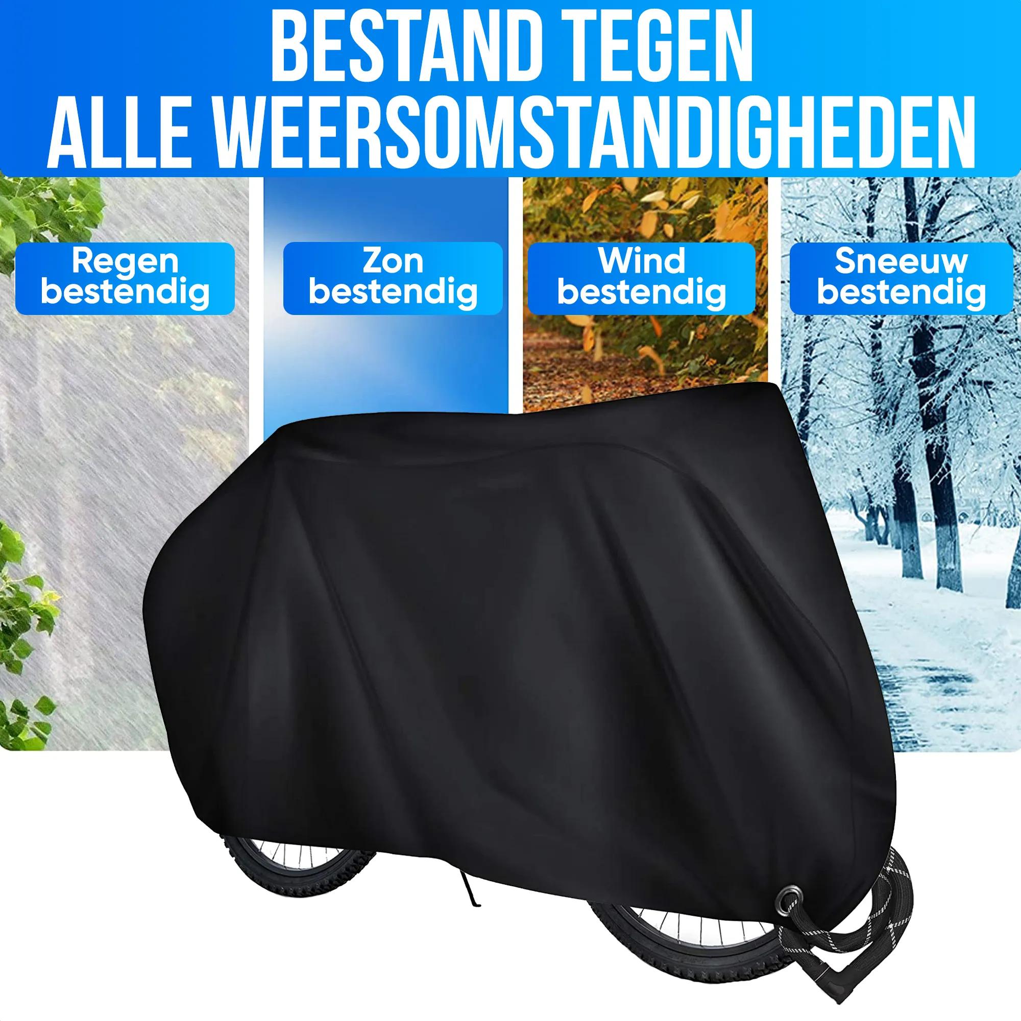 Dresco Fietshoes Elastisch - 2 Fietsen - Zwart