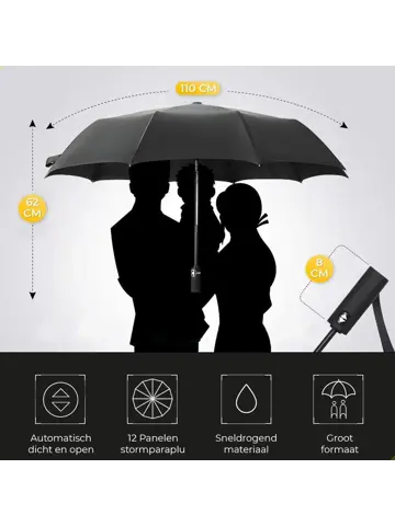 Stormparaplu met Hoes