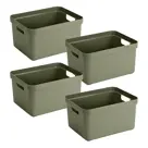 Sigma home - Opbergbox - 32L groen - 4-delig