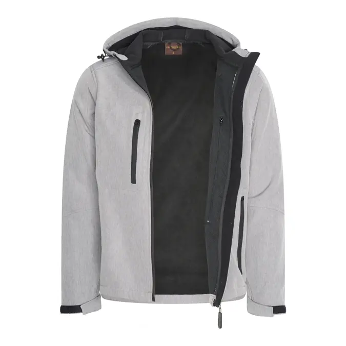 Heren Softshell Hooded Jacket Cappuccino Italia