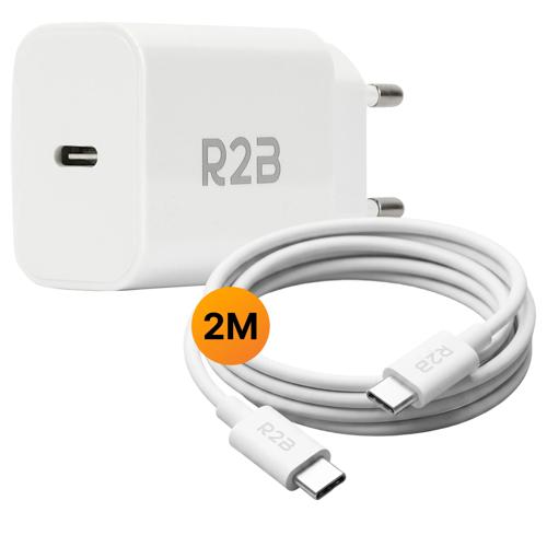 USB-C Kabel 2 meter met USB-C Adapter
