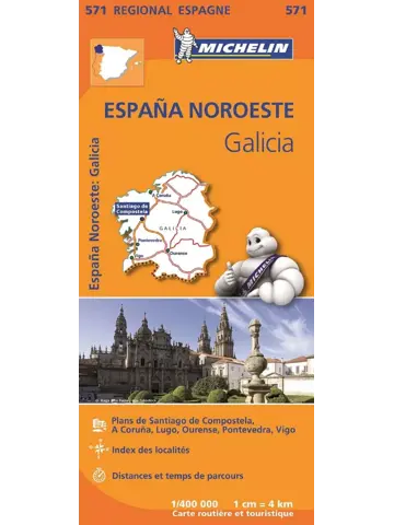 Michelin wegenkaart Regional 571 Spanje noord-west