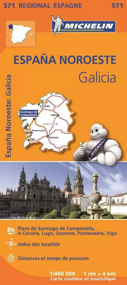 Michelin wegenkaart Regional 571 Spanje noord-west