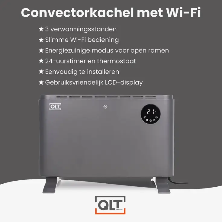 QLT Elektrische Kachel Convector met App