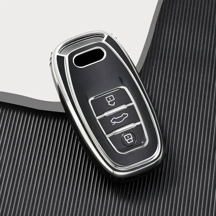 TPU Sleutelhoesje voor Audi zwart A3