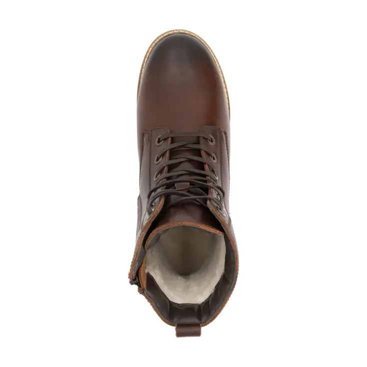 Trysil Dames - Veterboots met rits - Wol gevoerd