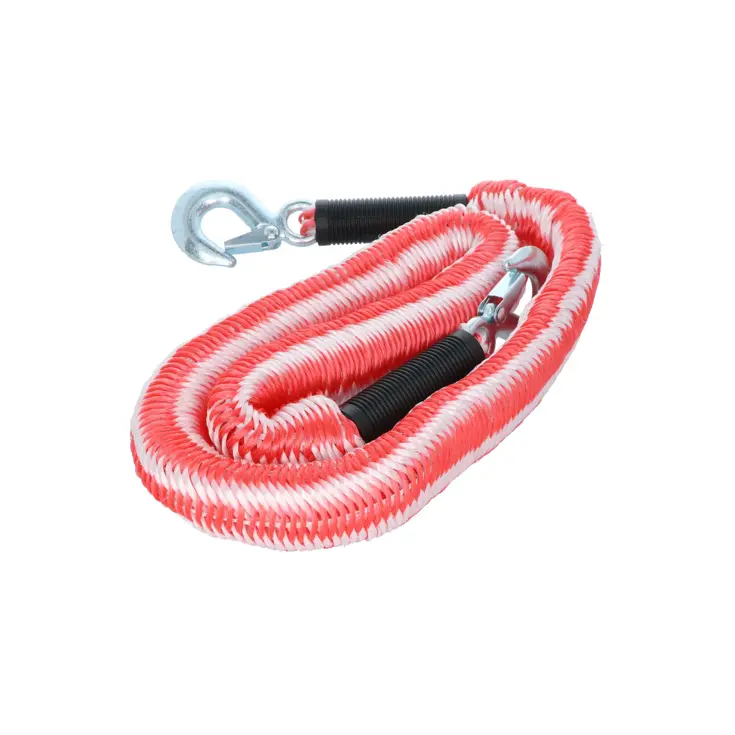 Elastische sleepkabel 2800KG met veiligheidshaken