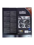 WRC Wieldoppen 15" - zwart/zilver 4 stuks