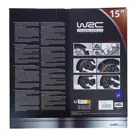 WRC Wieldoppen 15" - zwart/zilver 4 stuks