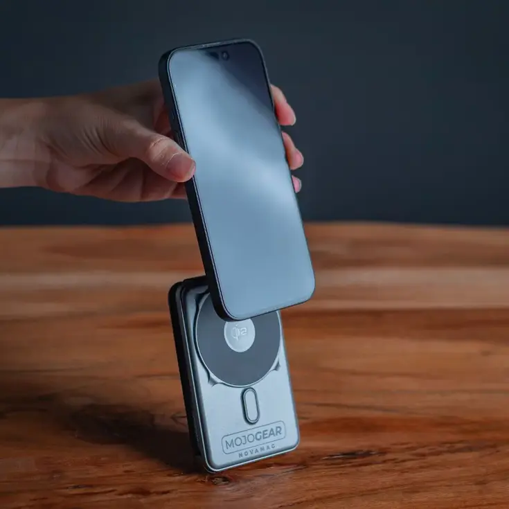 MOJOGEAR Qi2 Powerbank 10.000mAh - Grijs