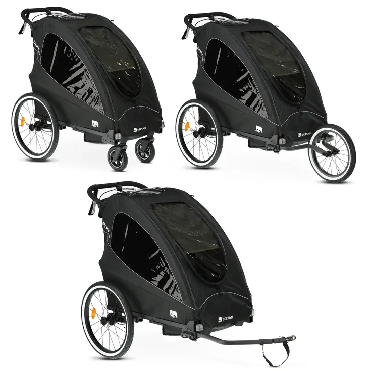 Luxe Fietskar - 3-in-1 model - Hardloopkinderwagen