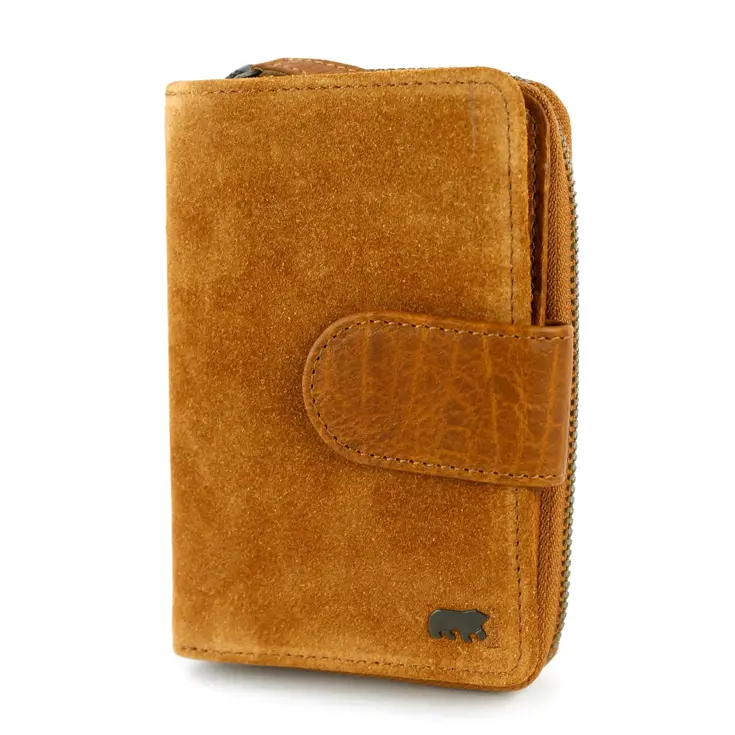 Loet - Suede ritsportemonne - 6 pasjes