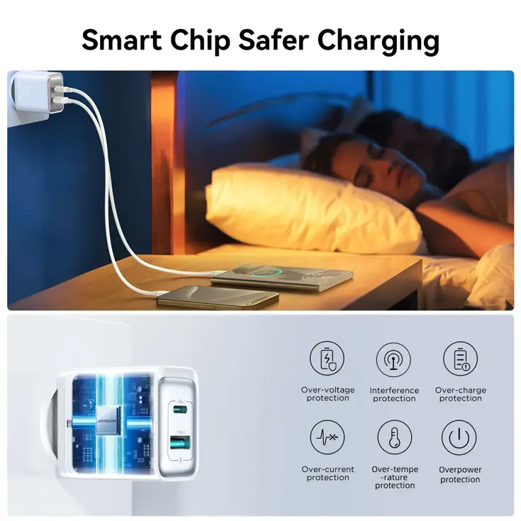 2-Poort Adapter USB/USB-C - Wit