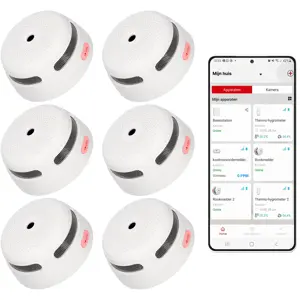 XS01-WX Slimme rookmelder 6-pack