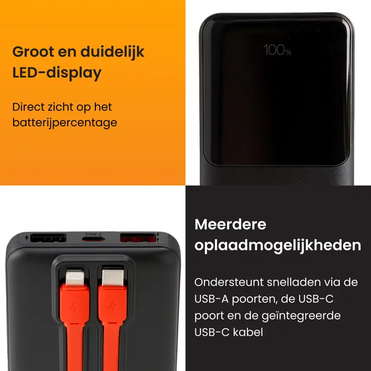 Telefoonhouder Fiets +Powerbank 10000 mAh