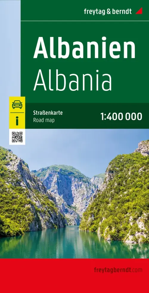 Wegenkaart Albanië - Kosovo - Montenegro