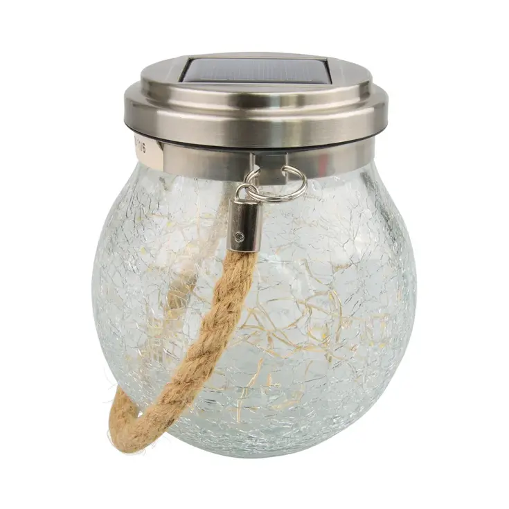 RexTech Solar hanglamp Betsy - Glazen bol