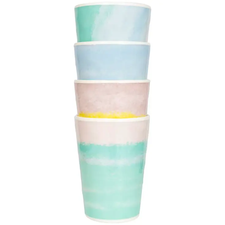 Pastel Beker Barfleur Melamine 4 Stuks