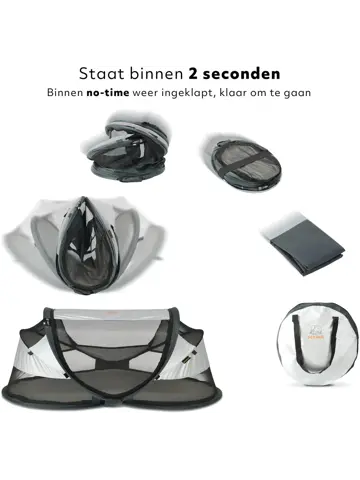 Baby luxe campingbedje - Zelfopblaasbare matras