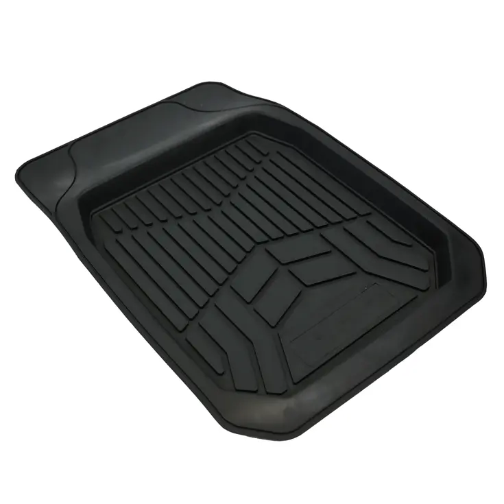 Zwarte rubberen schaalmat 74x50cm voor auto