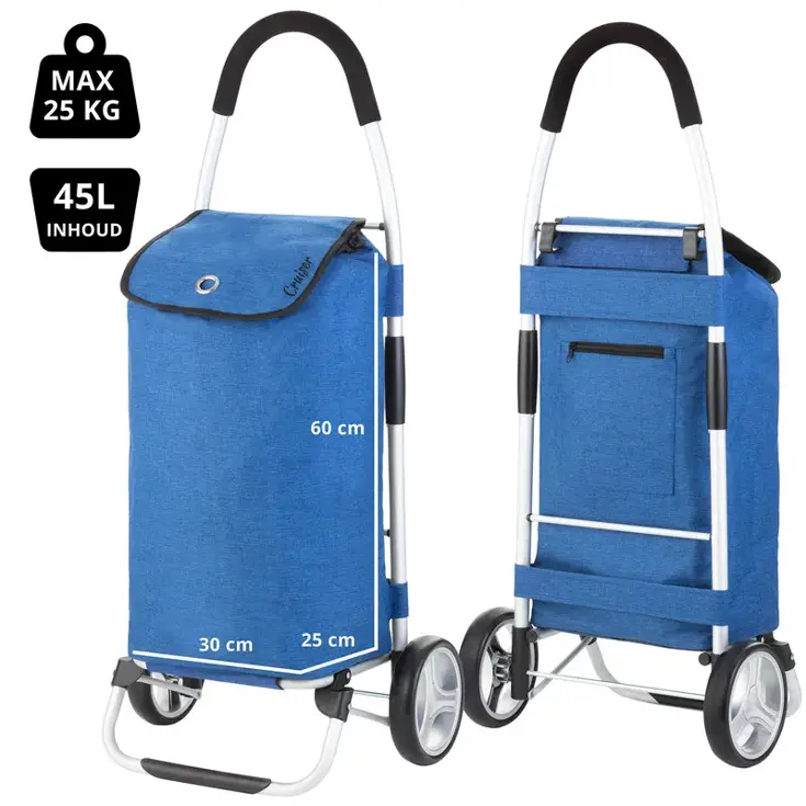 Foldable Boodschappenwagen 45 liter
