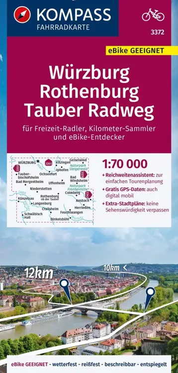 Fietskaart FK 3372 Würzburg