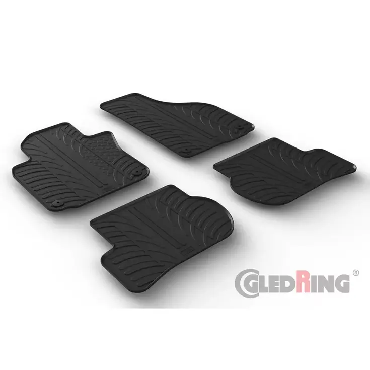 Volkswagen Golf V 2003-2008 / Jetta 2005-2011 / Golf VI 2008-2013 / Scirocco 2008 - Rubbermatten