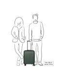 Dynamiic 4 Wheel Cabin Trolley  | 43 L