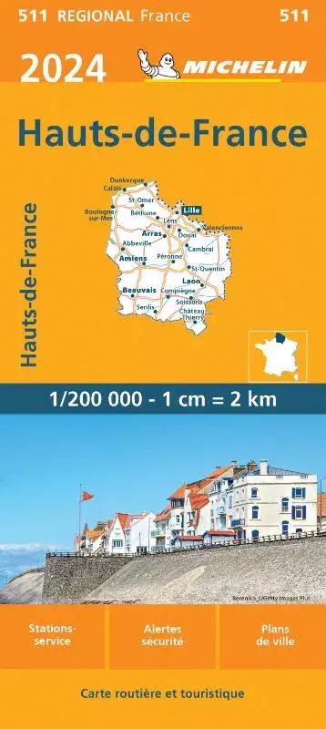 Michelin Wegenkaart 511 Hauts-de-France 2024