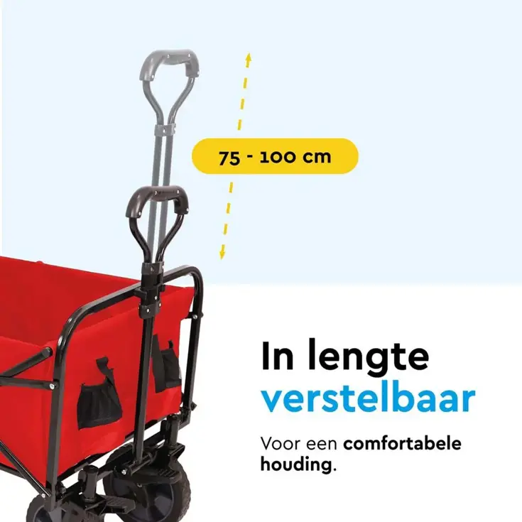 Bolderkar - Opvouwbaar -  80 KG