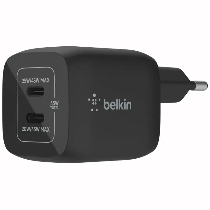 Belkin  Adapter 2 poorts - USB-C - 45W