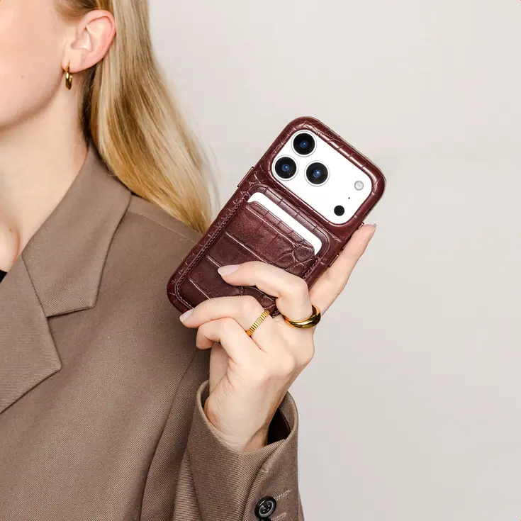 Croco Pashouder met MagSafe