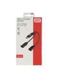 USB-C naar dubbele USB-C kabel 2 in 1 adapter