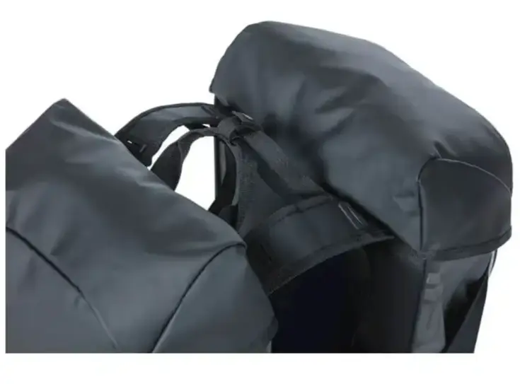 Basil dubbel Miles Tarpaulin zwart oranje 34L