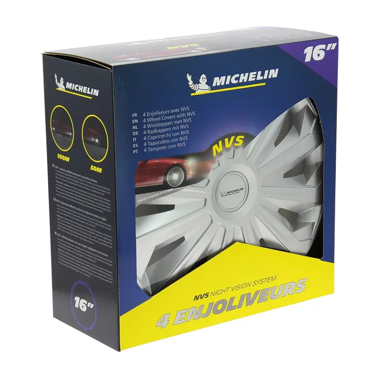 Michelin Wieldoppen 16" zilvergrijs 4 stuks