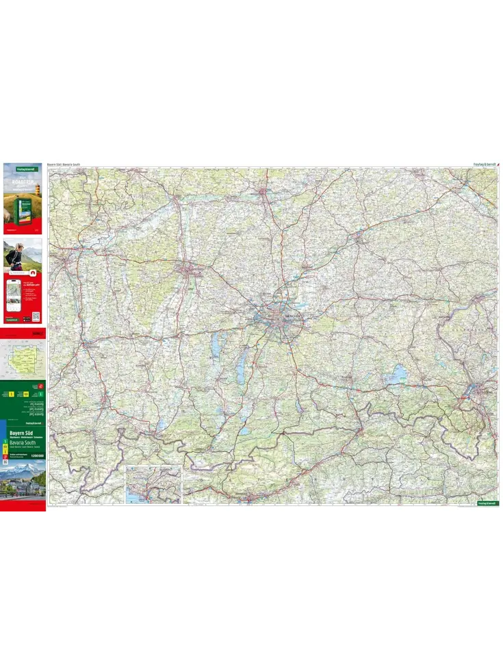 Wegenkaart Duitsland 1- Beieren Zuid