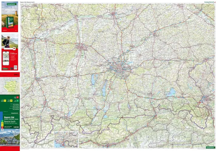 Wegenkaart Duitsland 1- Beieren Zuid